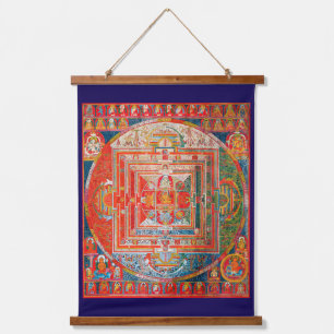 Mandala Cosmic Diagram voor Meditatie Hangend Wandkleed