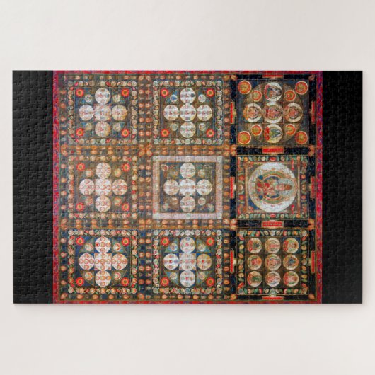 Mandala Cosmic Diagram voor Meditatie Legpuzzel (Horizontaal)