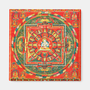 Mandala Cosmic Diagram voor Meditatie Magneet
