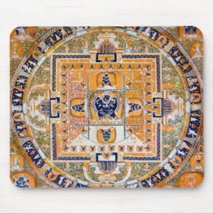 Mandala Cosmic Diagram voor Meditatie Muismat