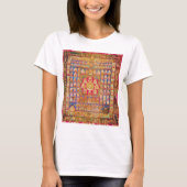 Mandala Cosmic Diagram voor Meditatie T-shirt (Voorkant)