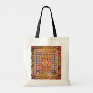 Mandala Cosmic Diagram voor Meditatie Tote Bag