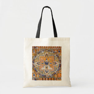 Mandala Cosmic Diagram voor Meditatie Tote Bag