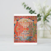 Mandala Cosmic Diagram voor Meditation Briefkaart (Staand voorkant)