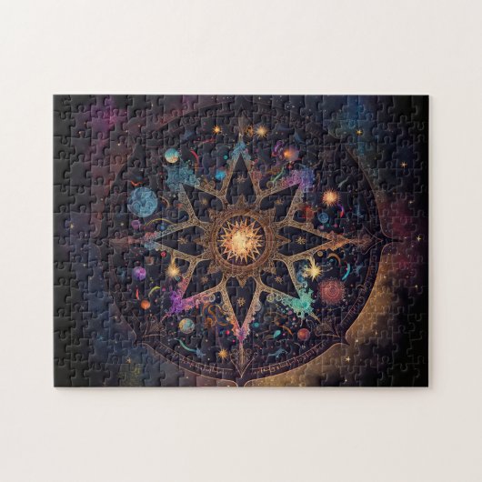 Mandala Cosmic Visionary Art Jigsaw Puzzle Puzzle (Horizontal)