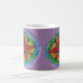 Mandala crayon dessin blanc 11 oz Mug classique (Centre)