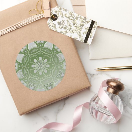 Mandala Creation, alle punten voor één 5 Ronde Sticker (Geschenken)