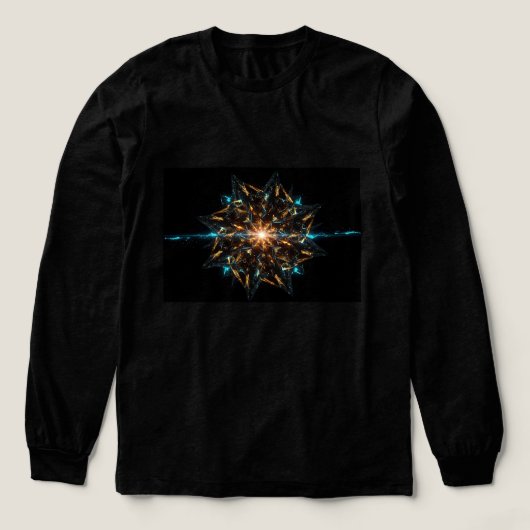 Mandala Cristal Cósmico Tri-Blend Shirt (Voorkant)
