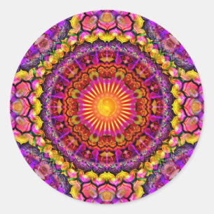 Mandala ~ Dagelijkse focus 2.13.2020 Ronde Sticker
