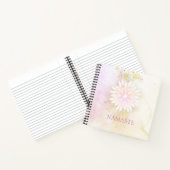 *~* Mandala Dahlia Pastel Lavender Peach AP2 Notitieboek (Binnen)