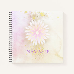 *~* Mandala Dahlia Pastel Lavender Peach AP2 Notitieboek