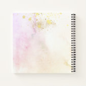 *~* Mandala Dahlia Pastel Lavender Peach AP2 Notitieboek (Achterkant)