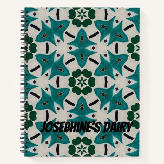  Mandala Dairy. Geometrisch ontworpen Notitieboek (Voorkant)