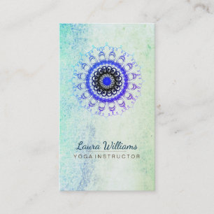 Mandala Damask Lotus Flower Meditation Holistic Visitekaartje