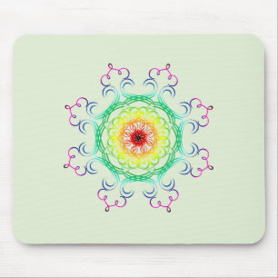 Mandala Damask Yoga Meditation Holistic Muismat