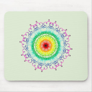 Mandala Damask Yoga Meditation Holistic Muismat