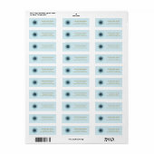 Mandala Damask Yoga Meditation Return Labels (Full Sheet)