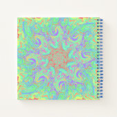 Mandala dans un carnet aux couleurs pastel vibrant (Dos)