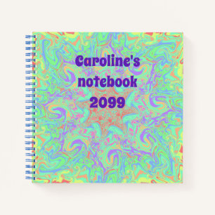 Mandala dans un carnet aux couleurs pastel vibrant