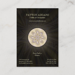 Mandala de affaiblissement d'or - carte de visite