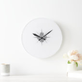 Mandala de calligraphie céleste - Horloge murale p (Maison)