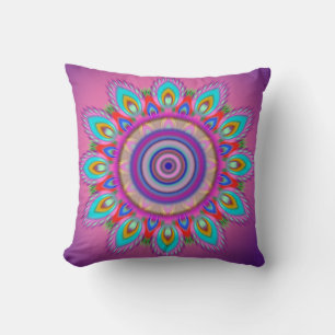 Mandala de coussin de jet de Psychedel