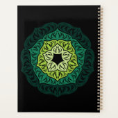 Mandala de fleurs vertes (Dos)