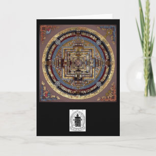 Mandala de Kalachakra une carte de voeux