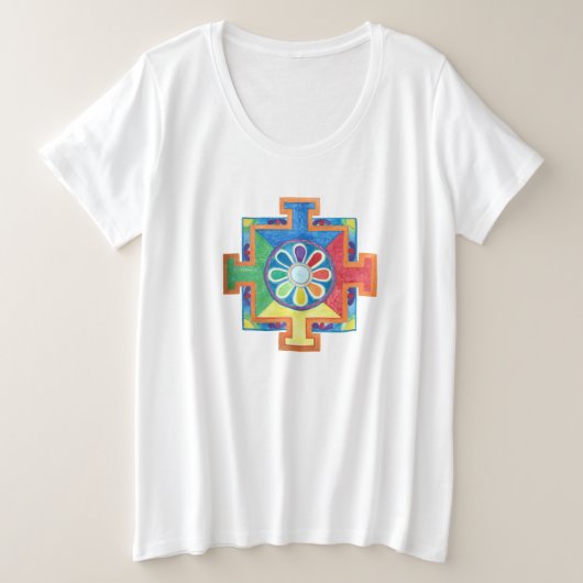 Mandala de l'aquarelle de création (Design devant)