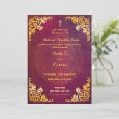 mandala de mariage indien invitation hindou (Debout devant)