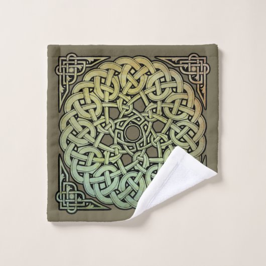 Mandala de nouage celtique (Gant de toilette)