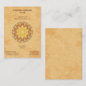 Mandala de renouvellement - carte de visite (Devant / Derrière)