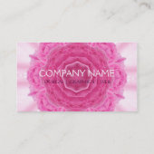 Mandala de roses, carte de visite (Dos)