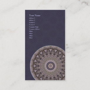 Mandala de sagesse • Carte de visite vertical