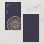 Mandala de sagesse • Carte de visite vertical (Devant / Derrière)
