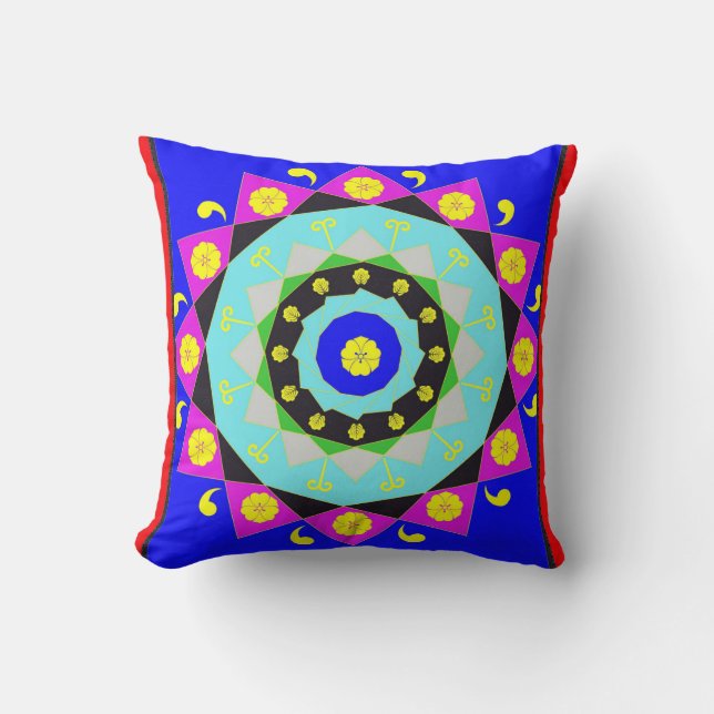 Mandala:Decoratief Sierkussen (Voorkant)