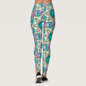 Mandala Design, Bloemkracht! Leggings (Achterkant)