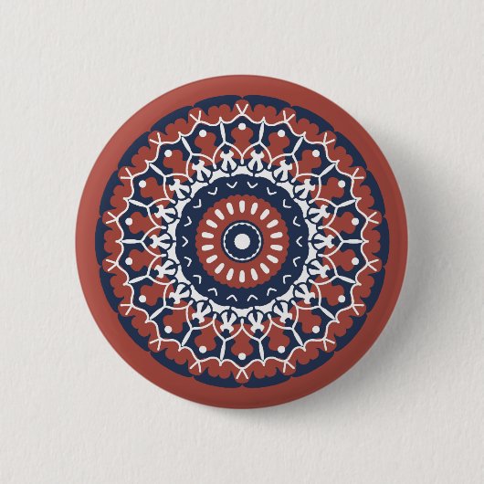 Mandala Design Button (Voorkant)
