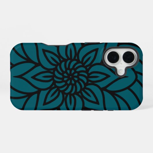 Mandala Design Phone Case iPhone 16 Hoesje (Achterkant horizontaal)