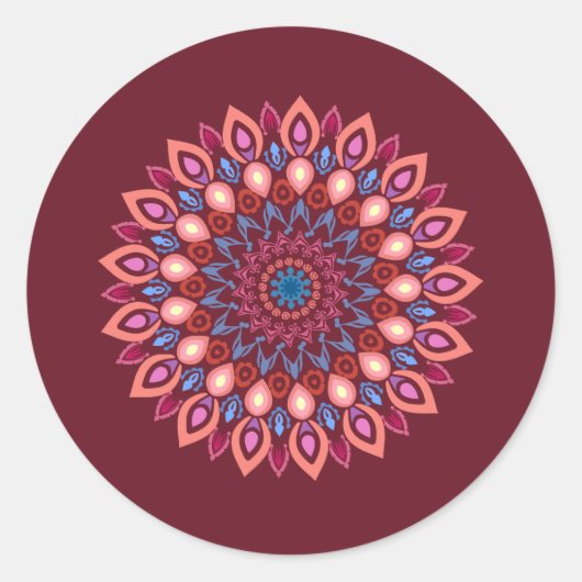 mandala design sticker  (Devant)