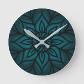 Mandala Design Wall Clock Ronde Klok (Voorkant)