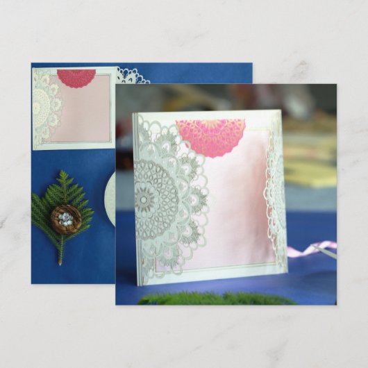 Mandala Designs Uitnodigt | IndianWeddingCards Kaart (Voorkant / Achterkant)