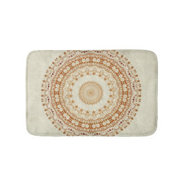 Mandala Desire in Golden Yellow Bath mat