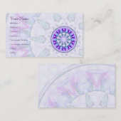Mandala d'étoile de bijou • Carte de visite (Devant / Derrière)