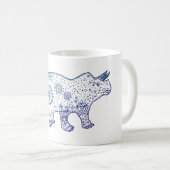 Mandala Dinosaur Art Mug (Devant droit)