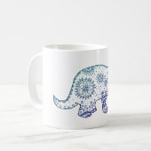 Mandala Dinosaur Art Mug (Devant gauche)