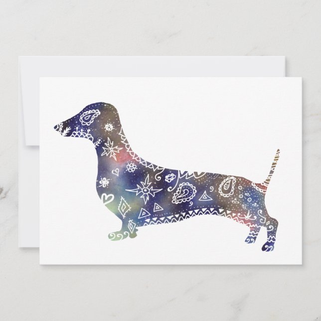 Mandala Dog Briefkaart (Voorkant)