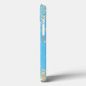 Mandala doorsturen met Gold Stars op Turquoise Case-Mate iPhone Case (Achterkant / Links)