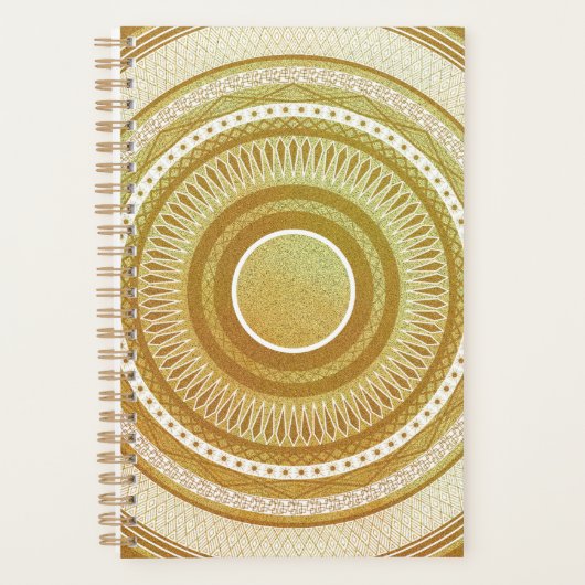 Mandala d'or et de paillettes (Devant)