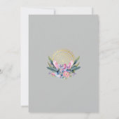 Mandala doré Invitation de mariage à la main Crist (Dos)